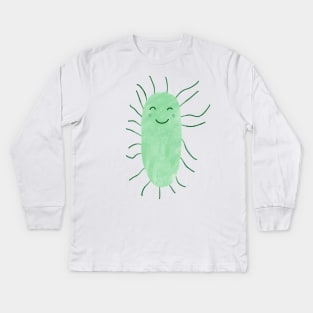 E.coli Cute and Happy. Kids Long Sleeve T-Shirt